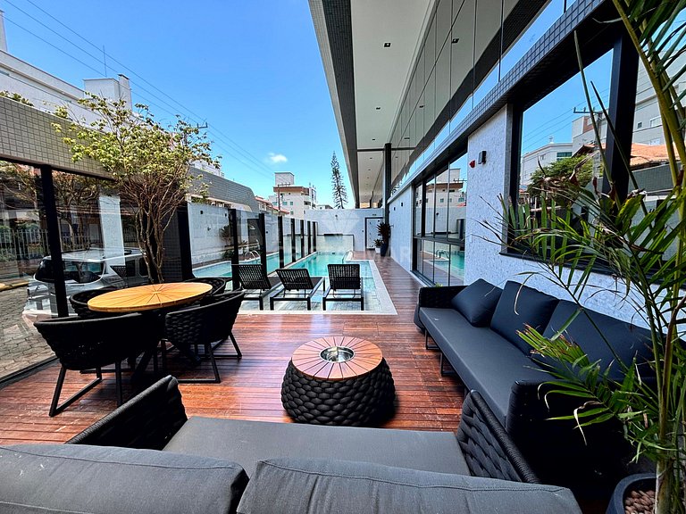 009- Apartment with 3 Suites and Pool 70 Meters from the Bea