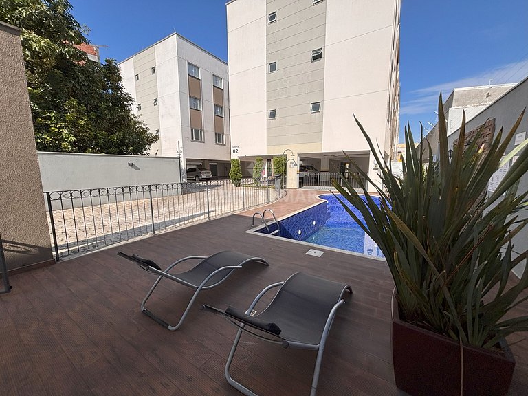 237- Apartamento com Piscina 2 Quartos 250m Praia Bombas