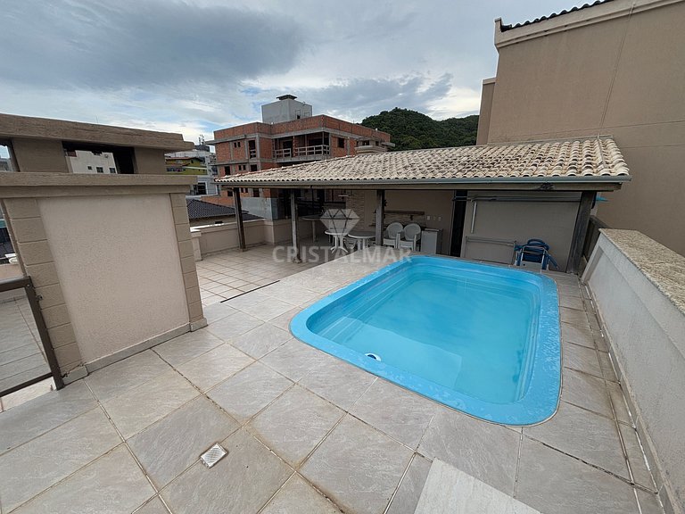 035B- Cobertura para 8 Pessoas com Piscina e Terraço Exclusi