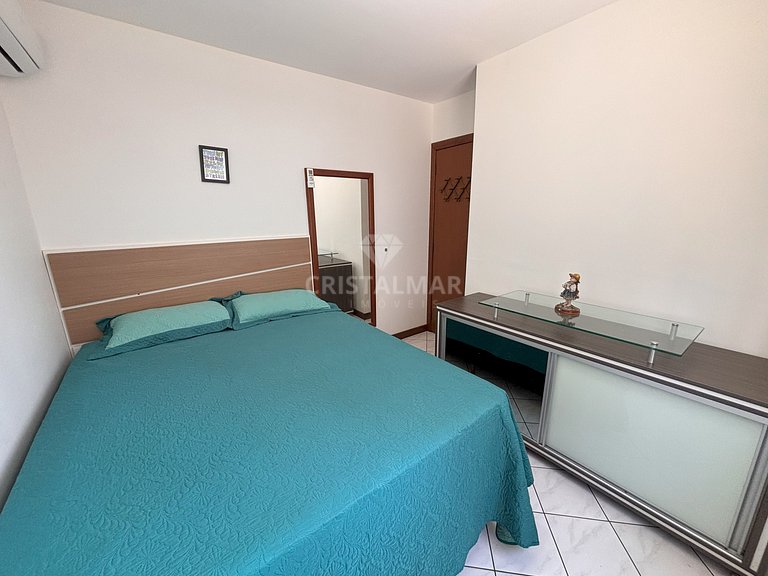 058- Apartamento 50m da Praia Bombas Sacada Churrasqueira