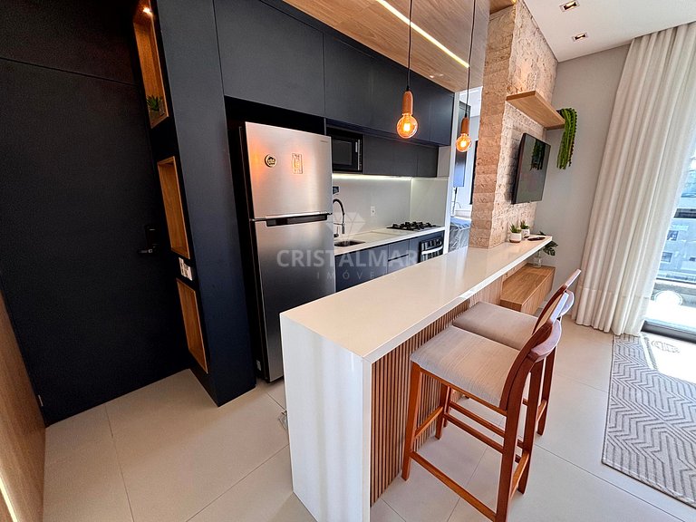023- Apartamento con vista al mar piscina y parrilla a 200 m