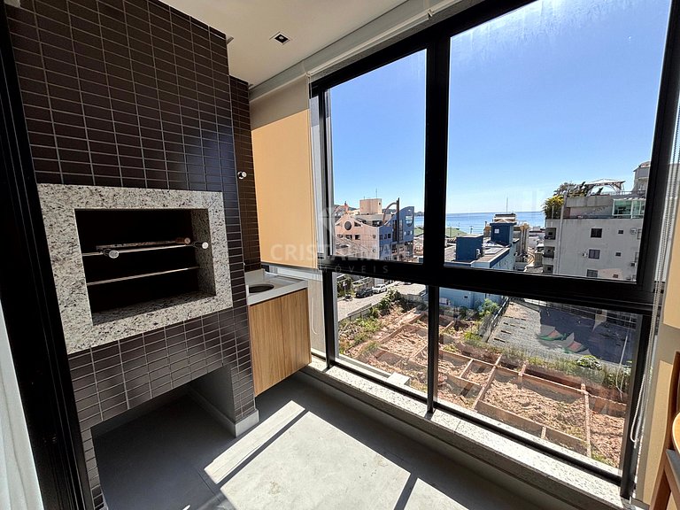 023- Apartamento com Vista para o Mar Piscina e Churrasqueir