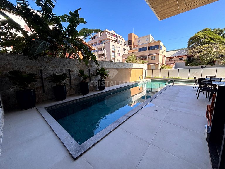 023- Apartamento com Vista para o Mar Piscina e Churrasqueir
