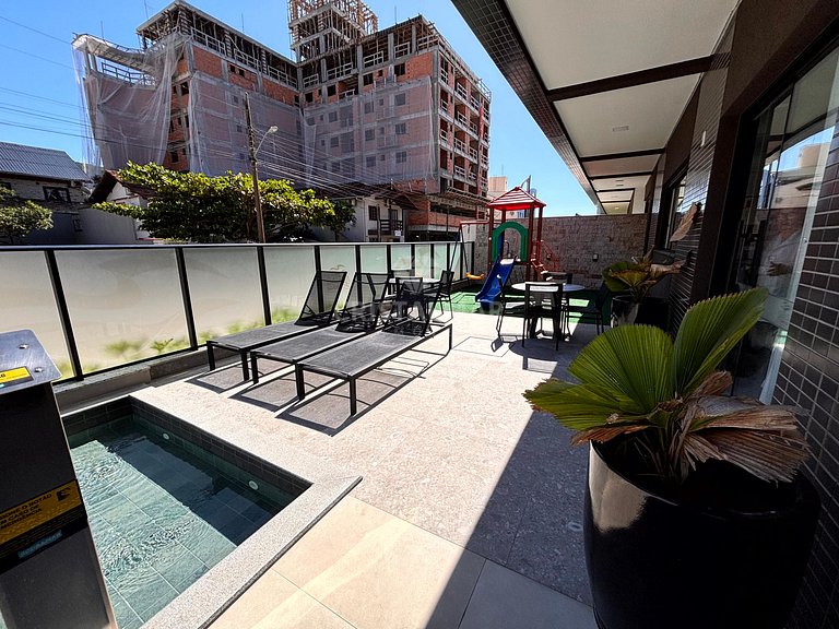 023- Apartamento con vista al mar piscina y parrilla a 200 m