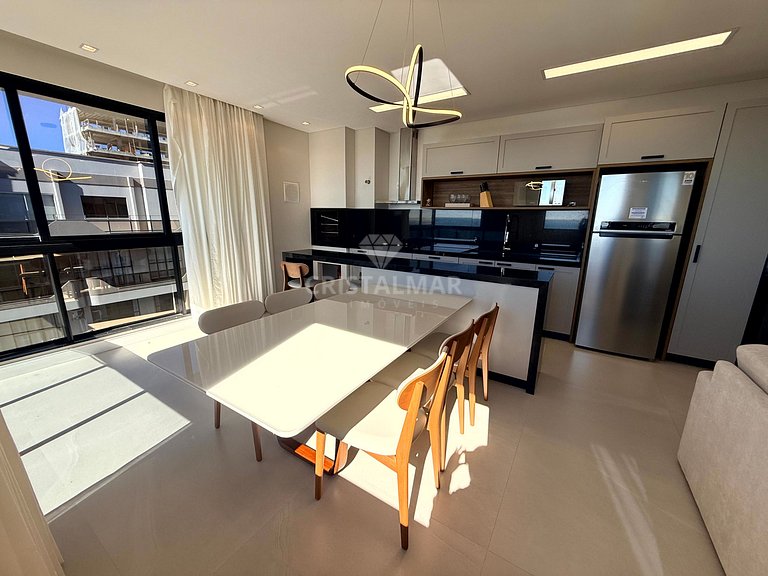 037- Apartamento Alto Padrão 3 Suítes a 80m da Praia Com Pis