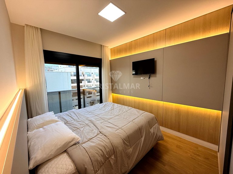 037- Apartamento Alto Padrão 3 Suítes a 80m da Praia Com Pis