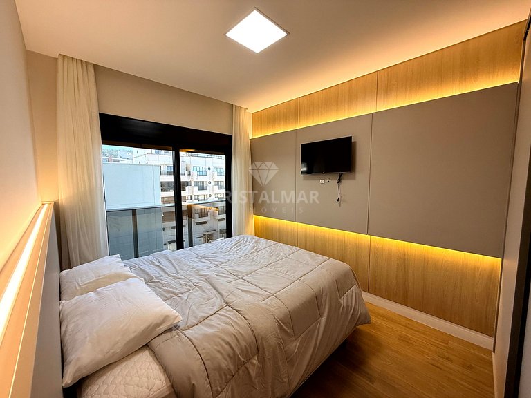 037- Apartamento Alto Padrão 3 Suítes a 80m da Praia Com Pis
