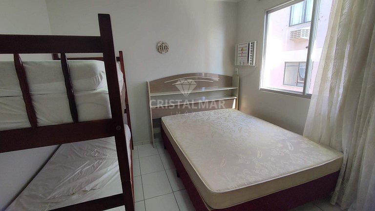215- Apartamento com vista para o mar, 2 quartos, a 50 metro