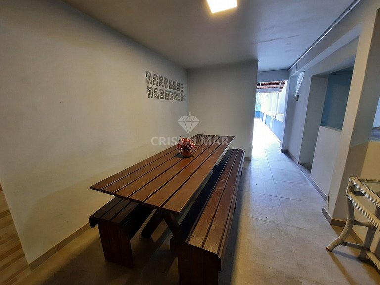215- Apartamento com vista para o mar, 2 quartos, a 50 metro
