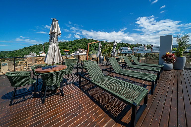 164A- Flat Completo com Rooftop em Bombinhas