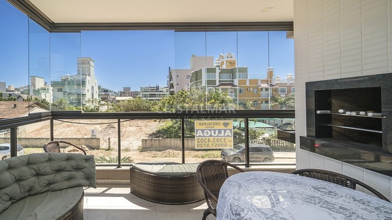L057 - Apartamento Novo com Vista para o Mar a 80m da Praia