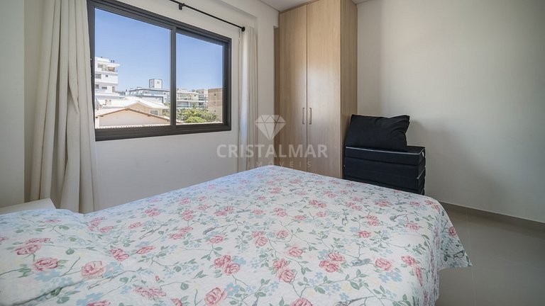 L057 - Apartamento Novo com Vista para o Mar a 80m da Praia