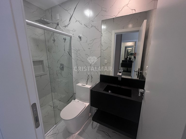 New apartment with two suites and a pool in Canto Grande