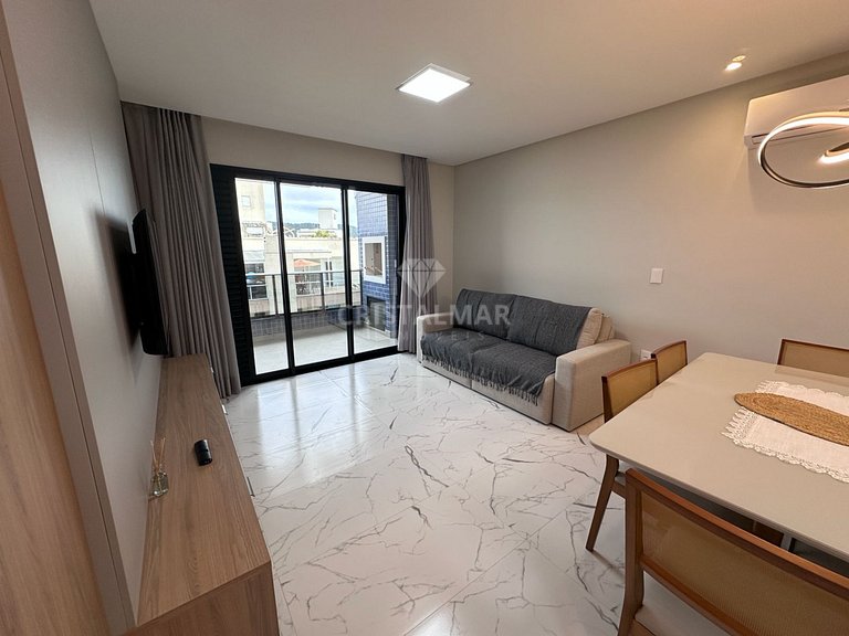 New apartment with two suites and a pool in Canto Grande