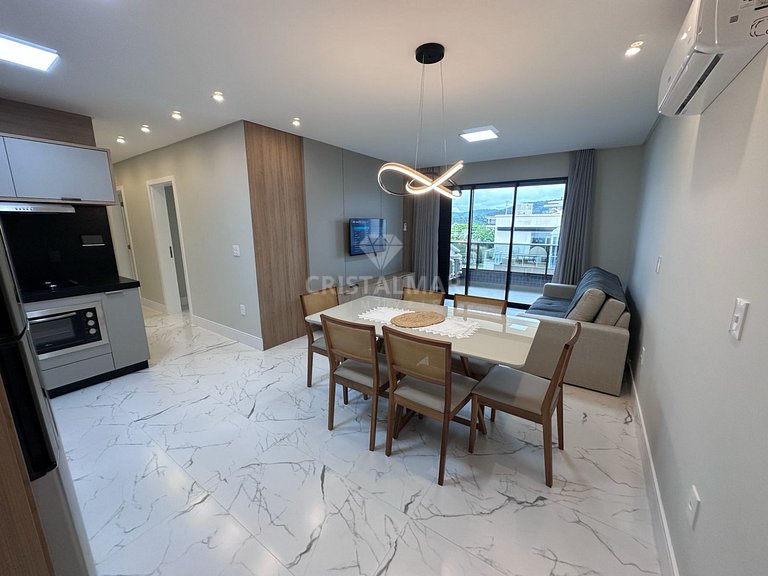 New apartment with two suites and a pool in Canto Grande