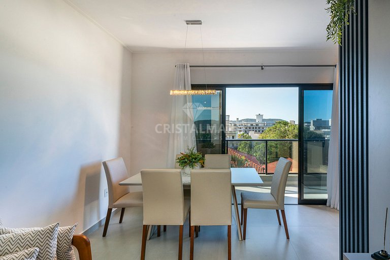 L008- Apartamento com 2 suítes e vista para o mar no Canto G