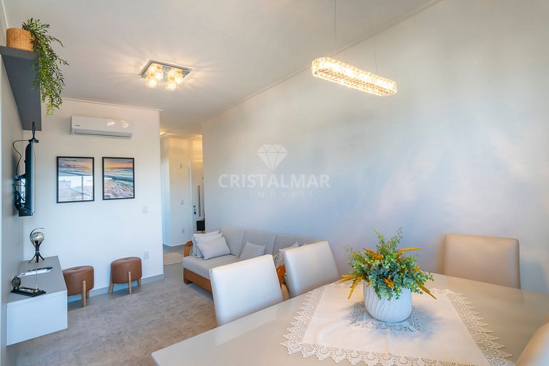 L008- Apartamento com 2 suítes e vista para o mar no Canto G