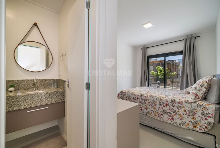 L004- Apartamento Garden a 250m do Mar em Canto Grande