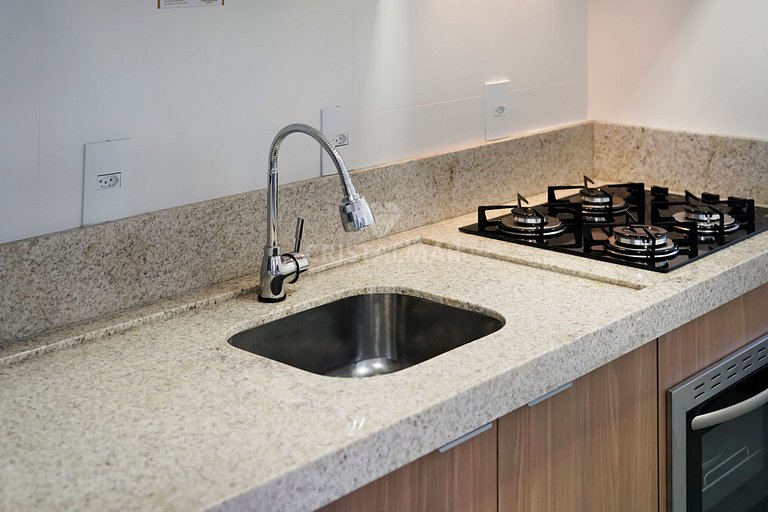Apartment with 2 suites 180 meters from Canto Grande Beach