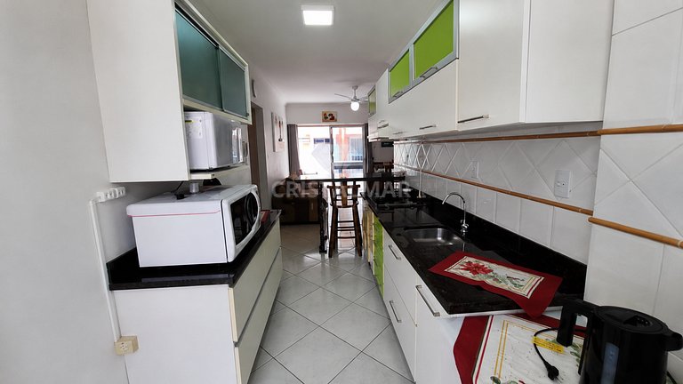 259- Apartamento com Piscina para6 pessoas a 200m da Praia