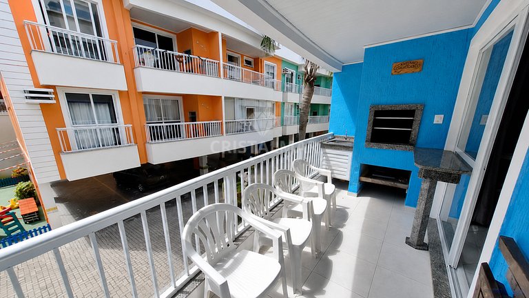 259- Apartamento com Piscina para6 pessoas a 200m da Praia