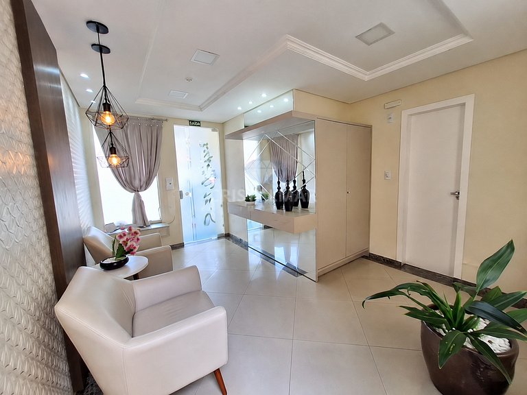 259- Apartamento com Piscina para6 pessoas a 200m da Praia